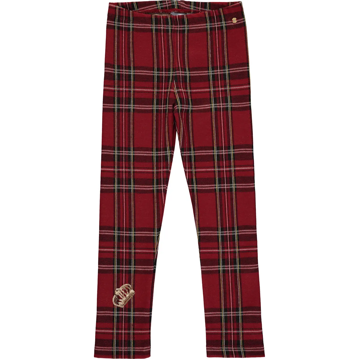 Girls Red Tartan Leggings Set