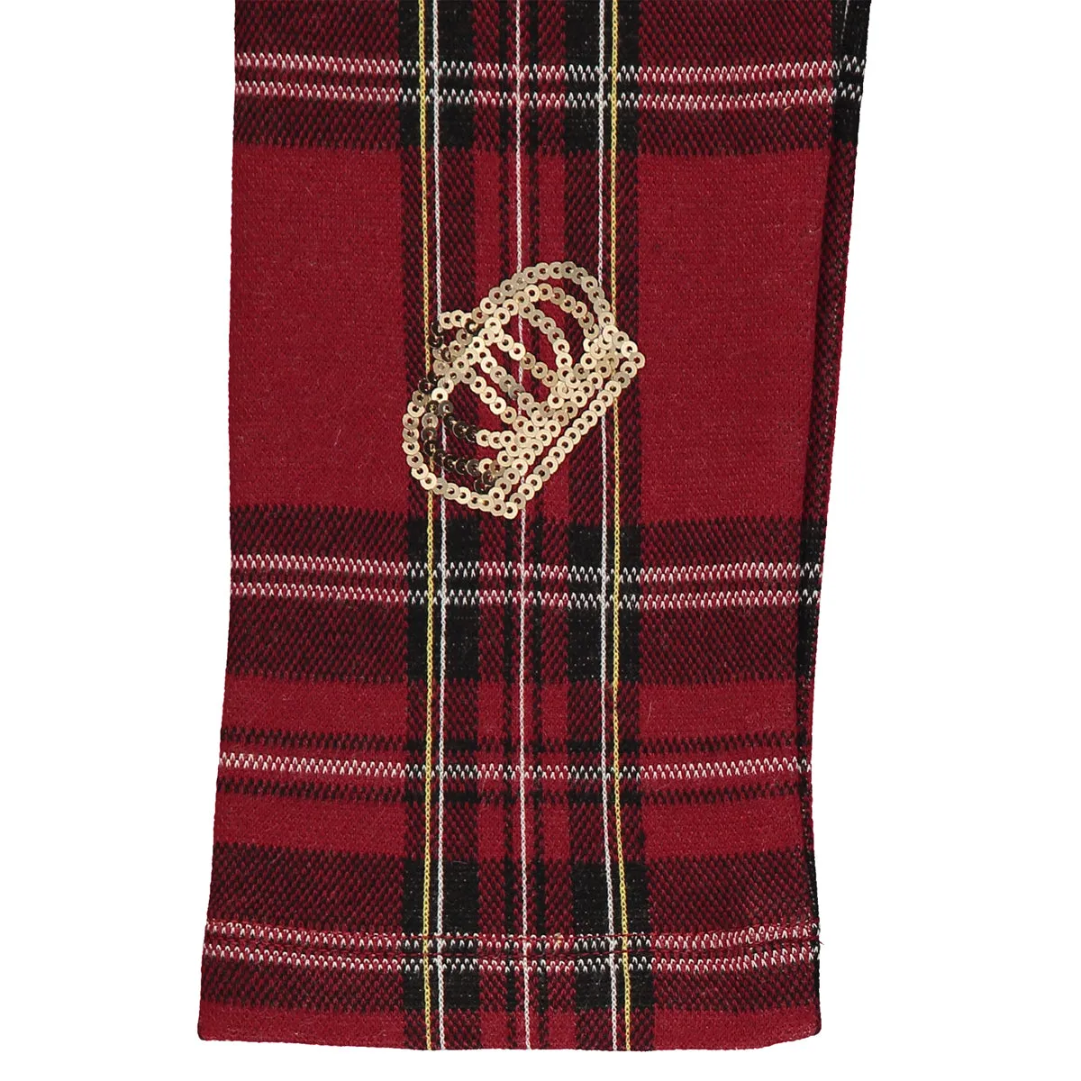 Girls Red Tartan Leggings Set