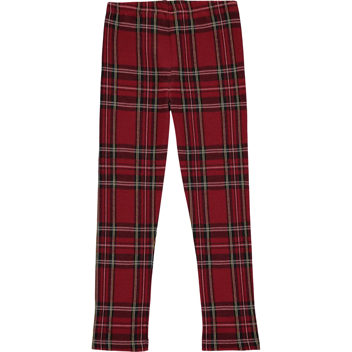 Girls Red Tartan Leggings Set