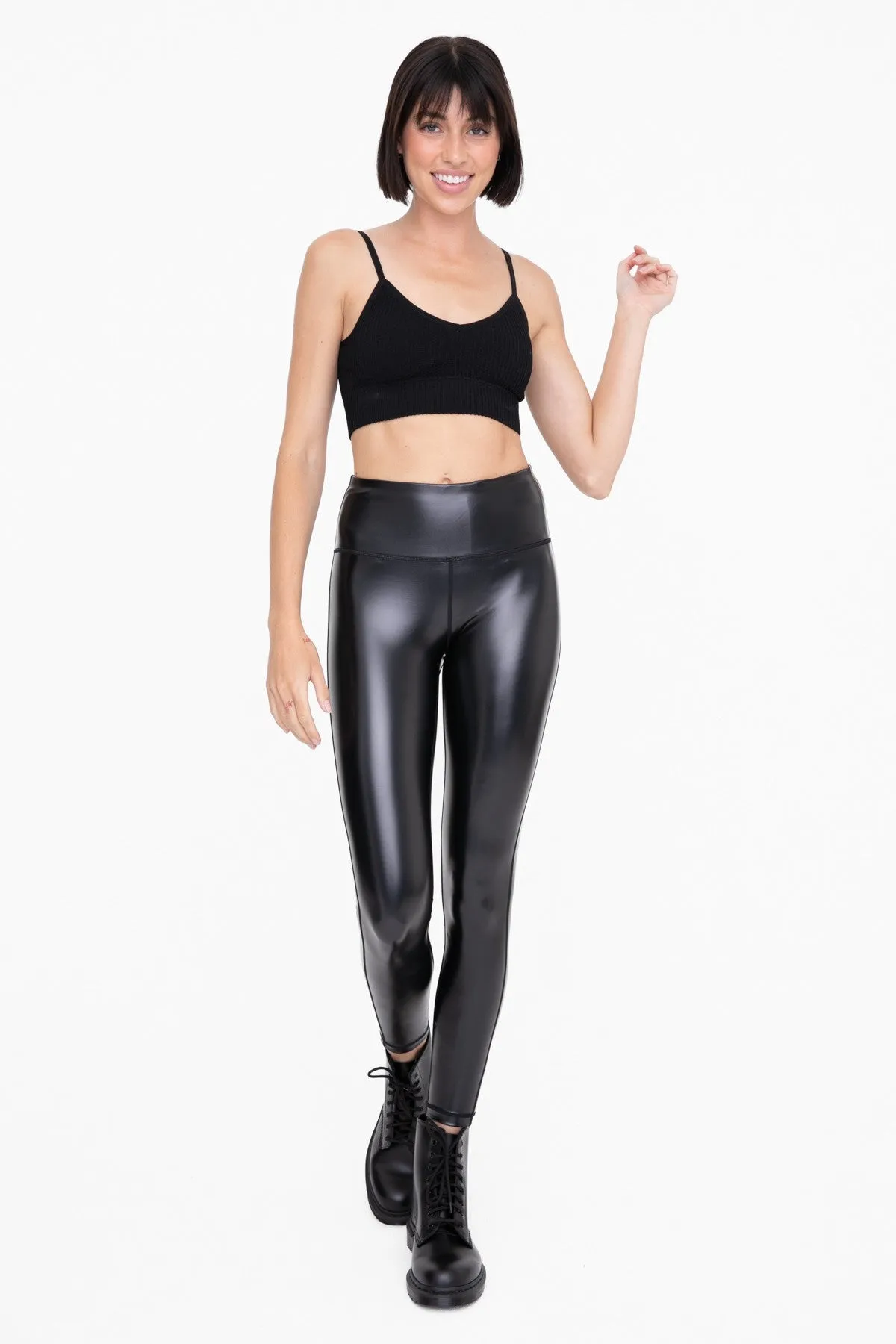Glossy Liquid Front Pocket Legging