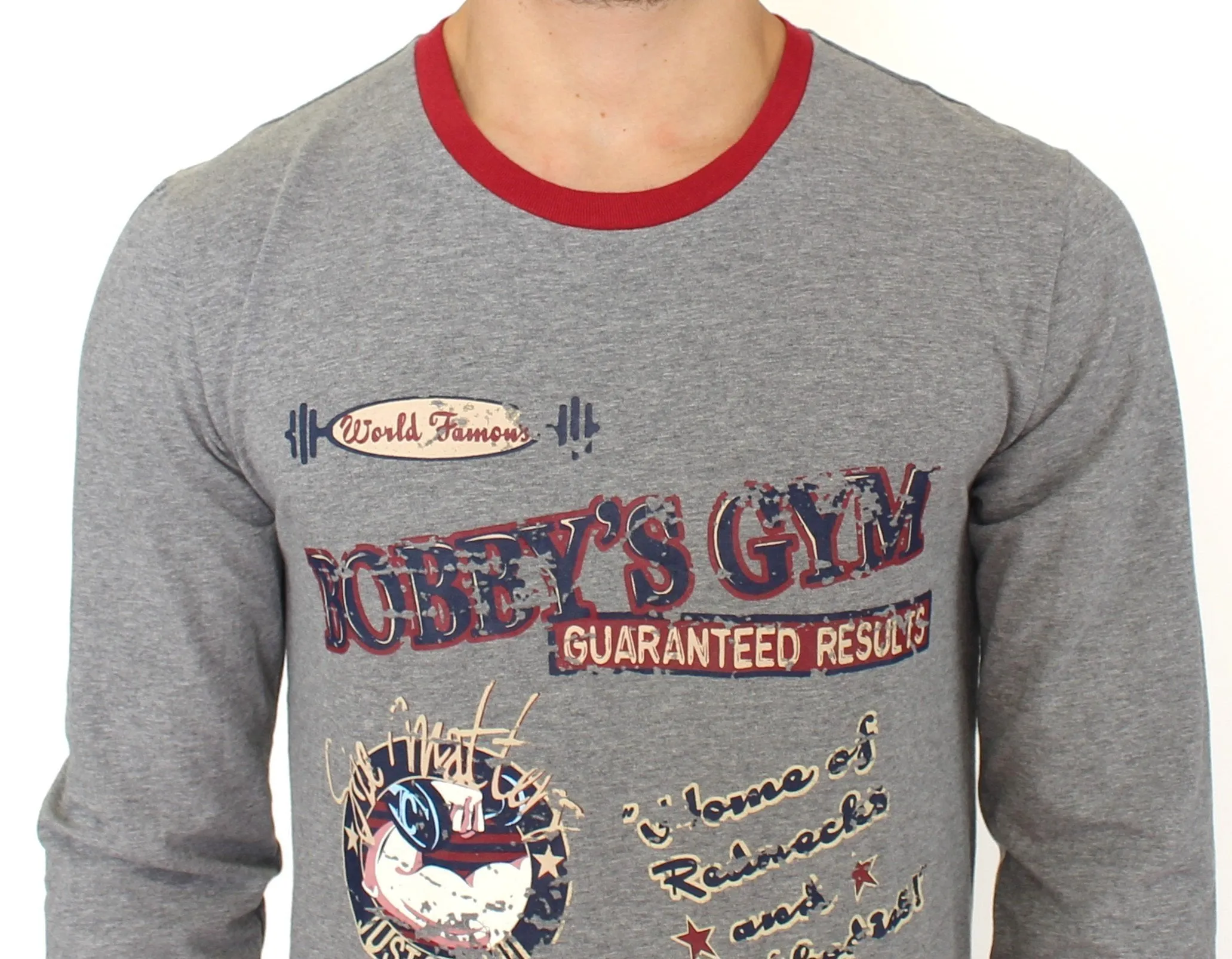 Gray stretch pullover sweater