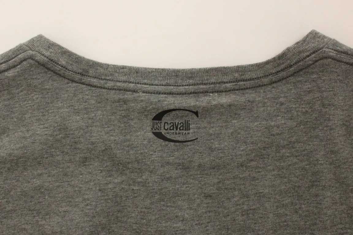 Gray stretch pullover sweater