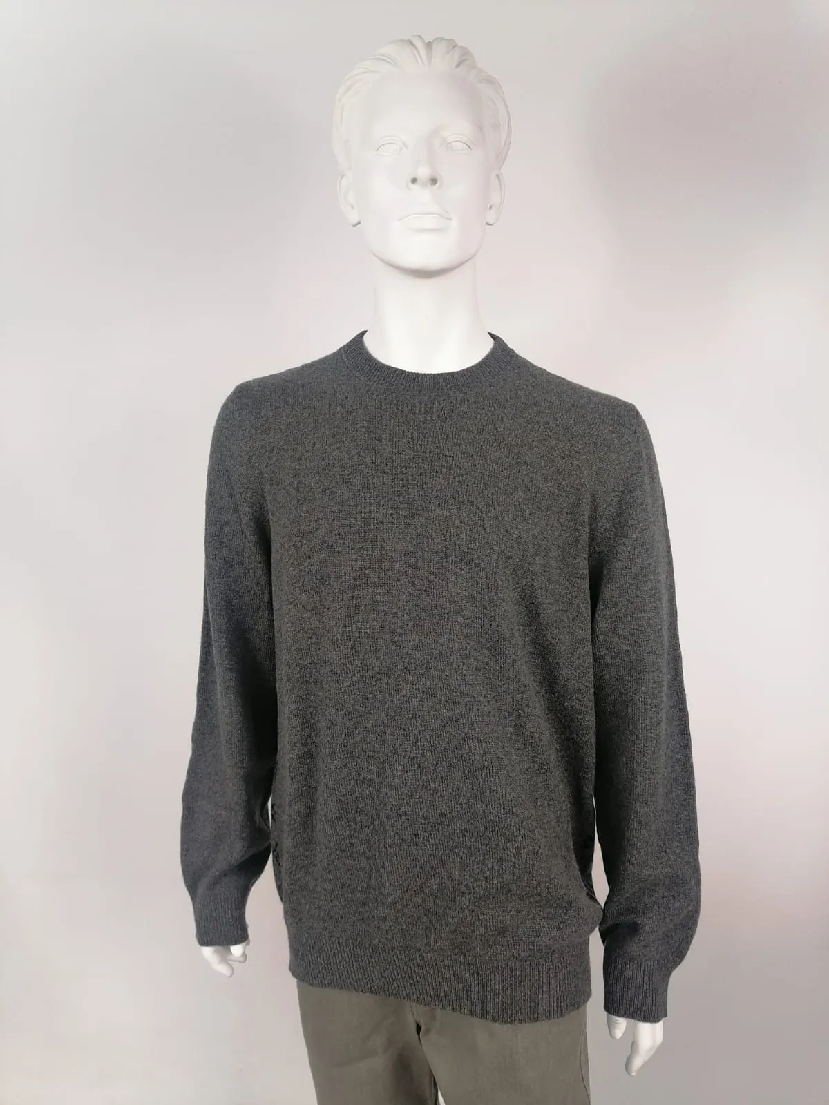 Half and Half Monogram Crewneck Sweater