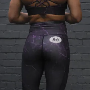 Halo Purple Spark Lightning 7/8 Leggings