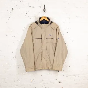 Helly Hansen Fleece Lined 90s Rain Jacket - Beige - L
