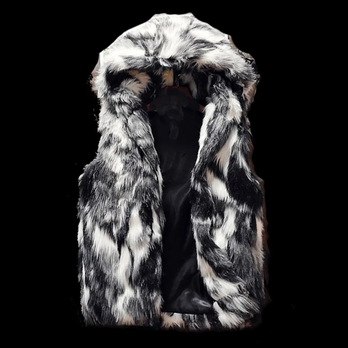 Hooded Fur Vest