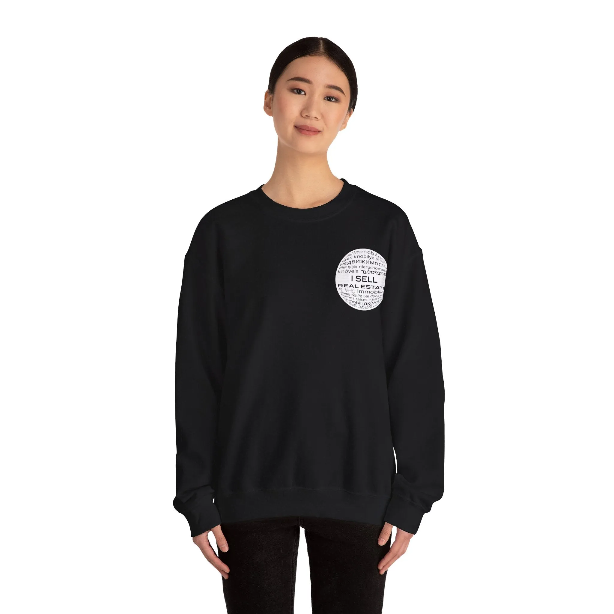 I SELL REAL ESTATE Translated Unisex Heavy Blend™ Crewneck Sweatshirt