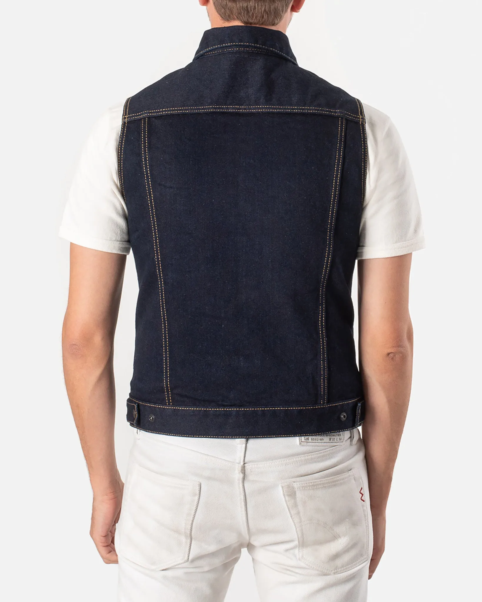 Ignition Works 19oz Stretch Denim Tracker Vest - Indigo