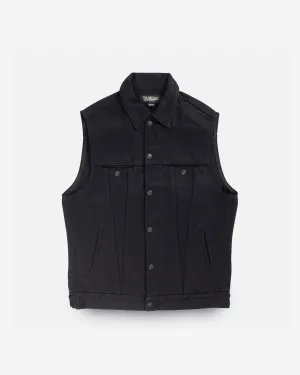 Ignition Works 20oz Denim Tracker Vest - Black