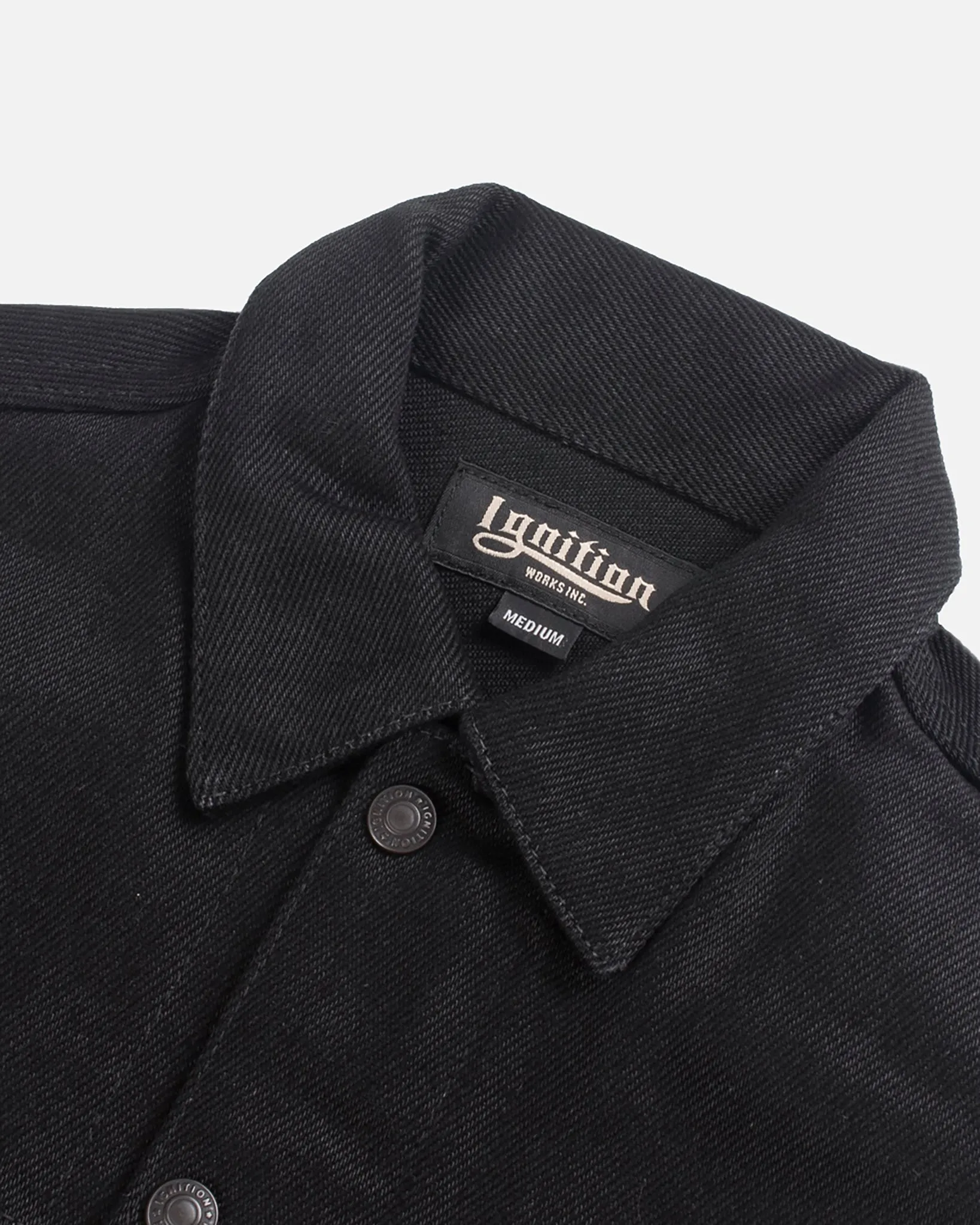 Ignition Works 20oz Denim Tracker Vest - Black