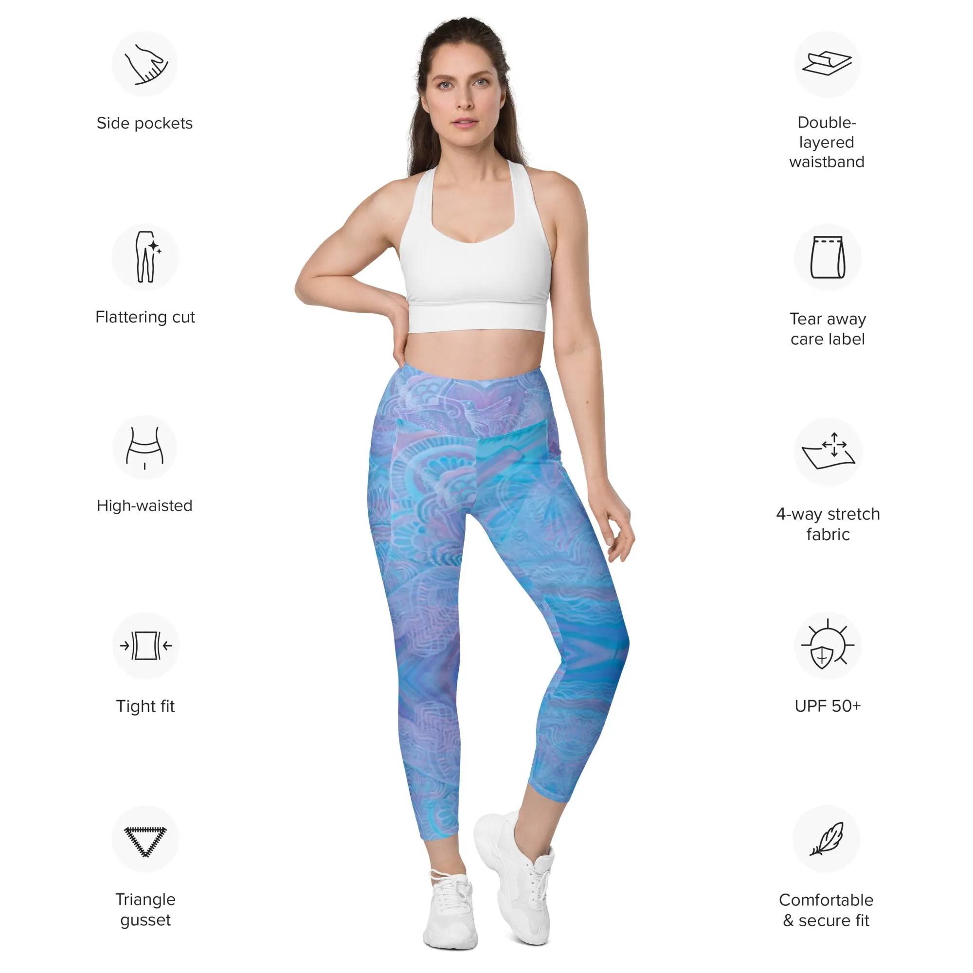 'In my power' Leggings with pockets