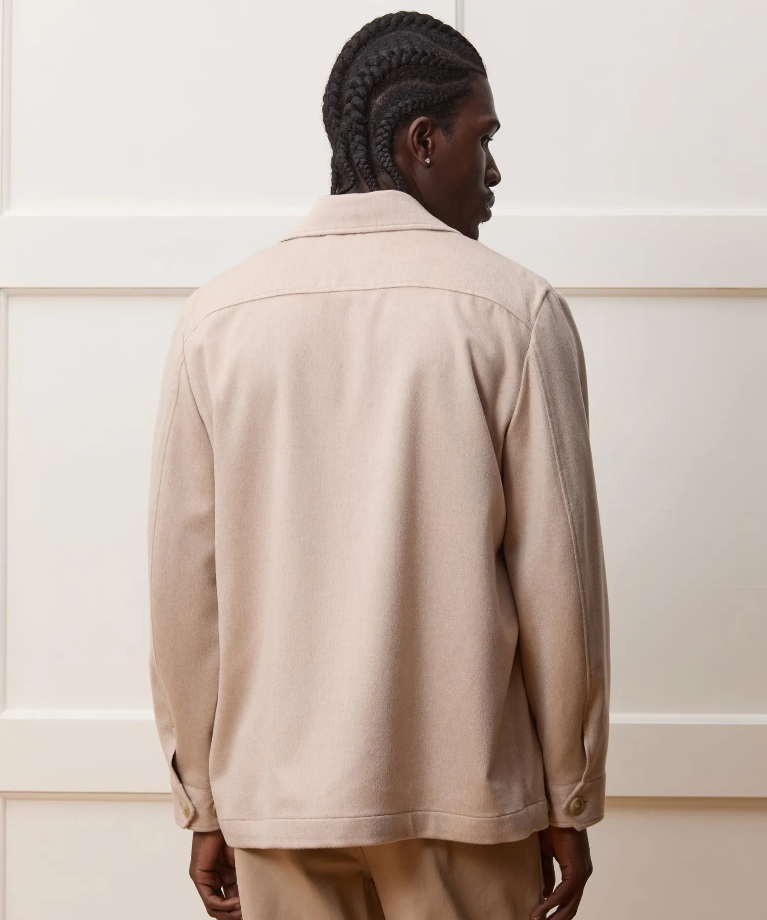 Italian Cashmere Two-Pocket Overshirt