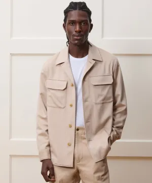 Italian Cashmere Two-Pocket Overshirt