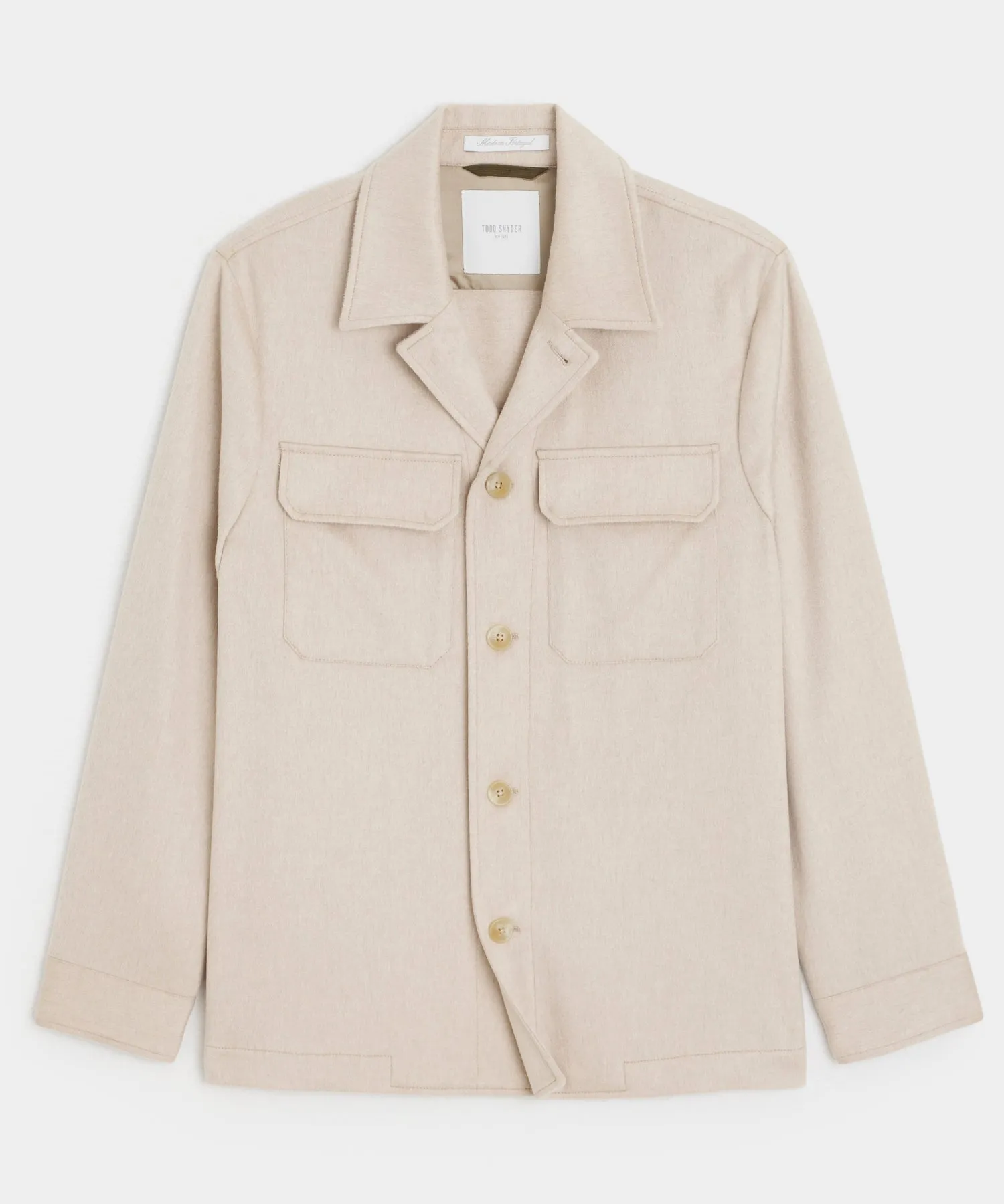 Italian Cashmere Two-Pocket Overshirt
