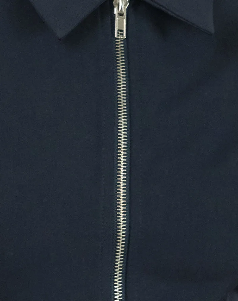 Janae Vest Top in Tailoring Navy