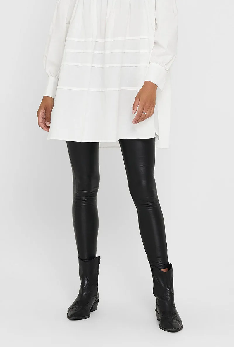JDY STINE PU LEGGINGS