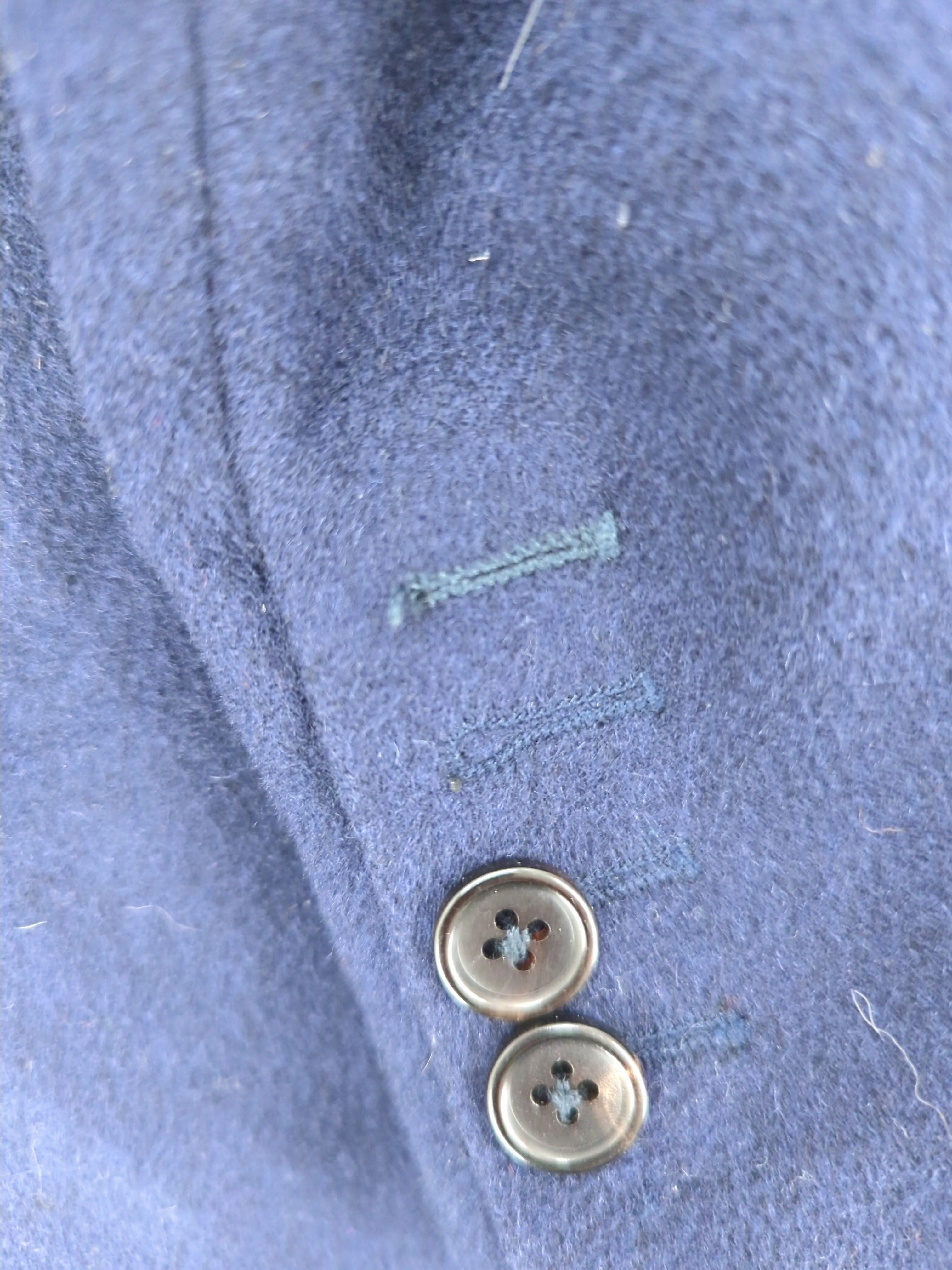 Joseph Women's Coat UK 14 Blue Wool with Cashmere, Viscose