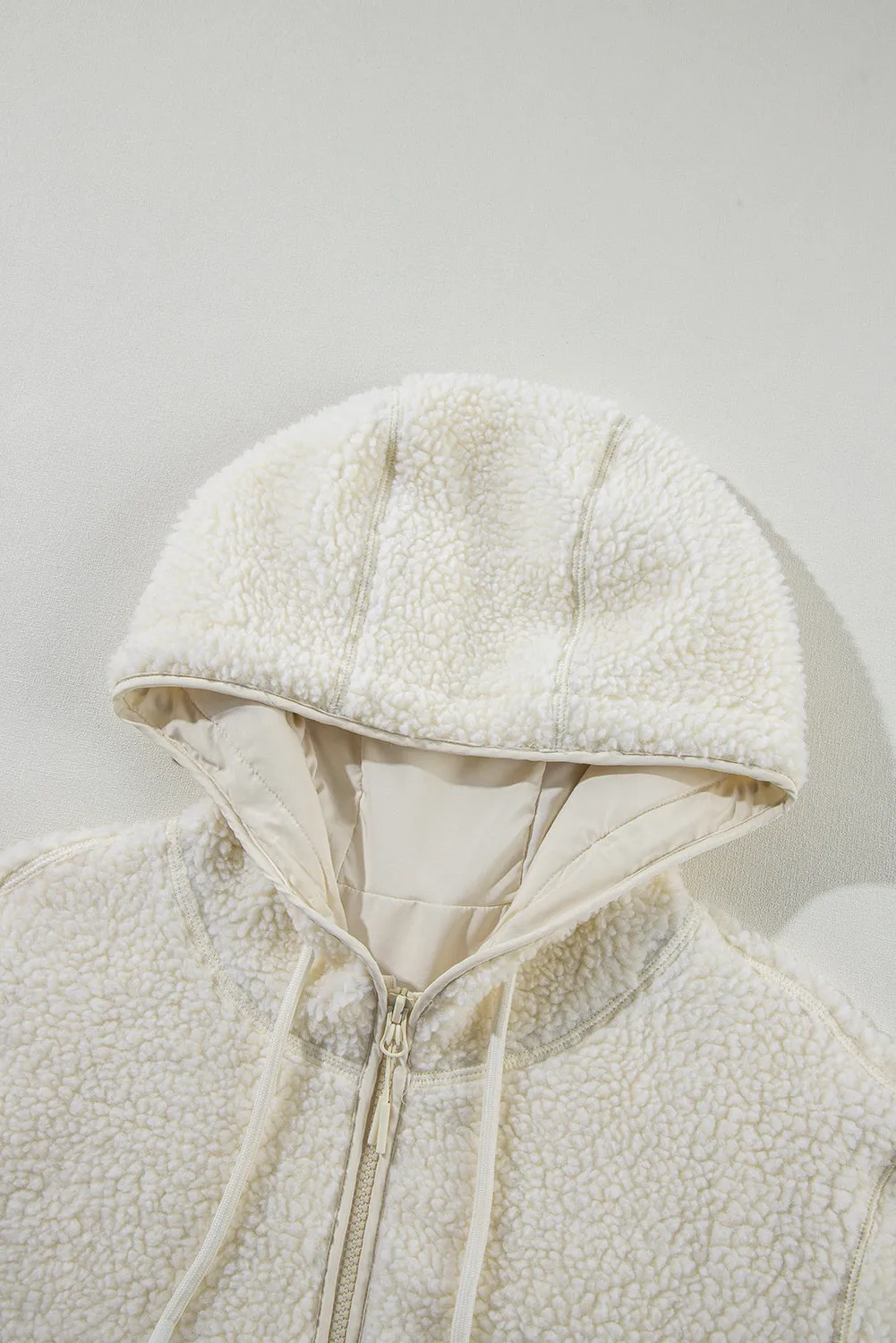 KaleaBoutique Fleece Zip Up Drawstring Hooded Pocketed Jacket