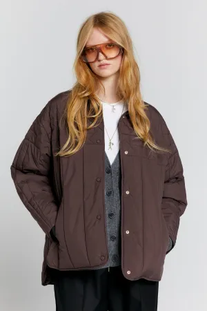 Karen Walker Quilted Voyager Jacket // Mahogany