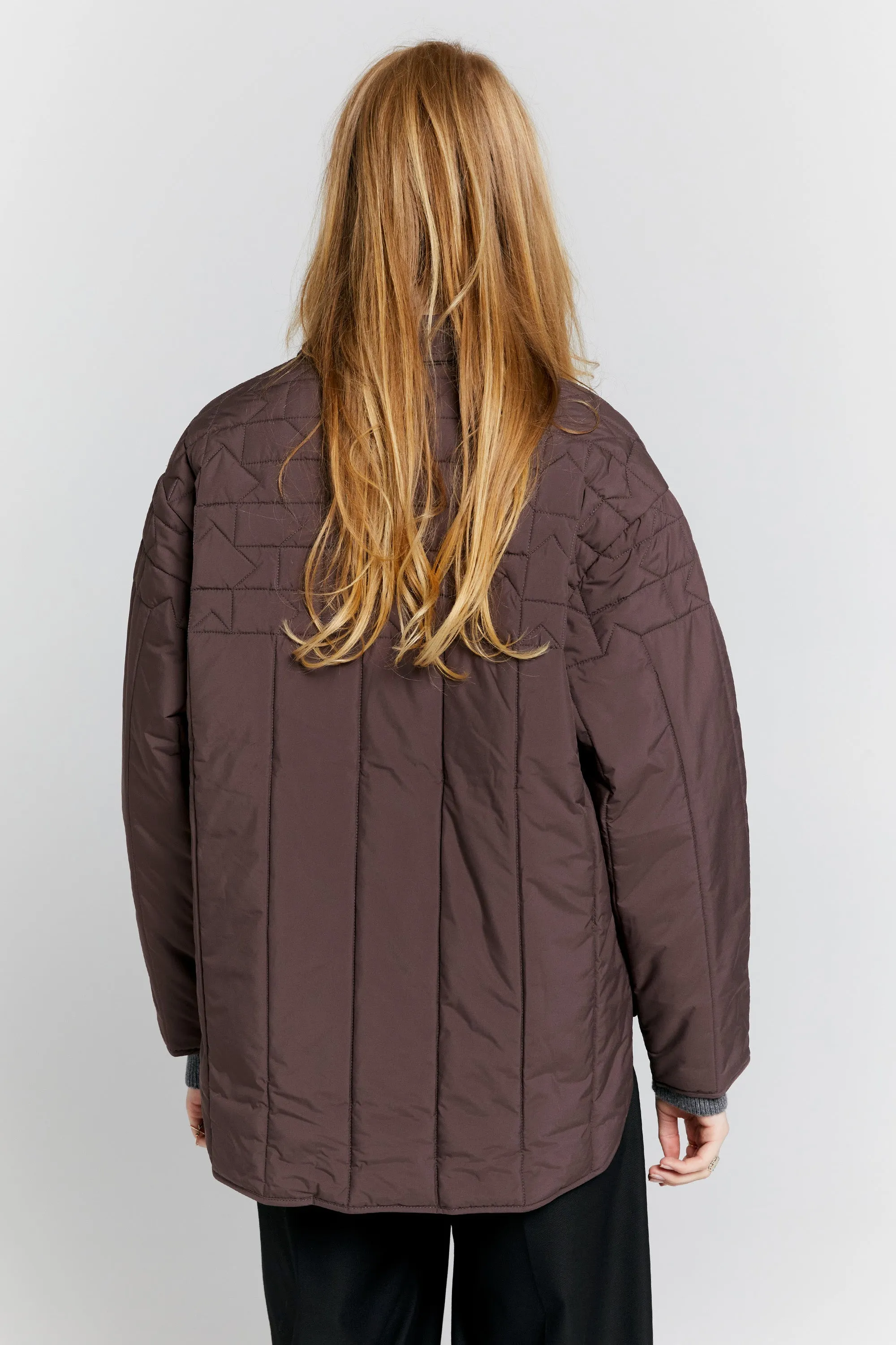 Karen Walker Quilted Voyager Jacket // Mahogany
