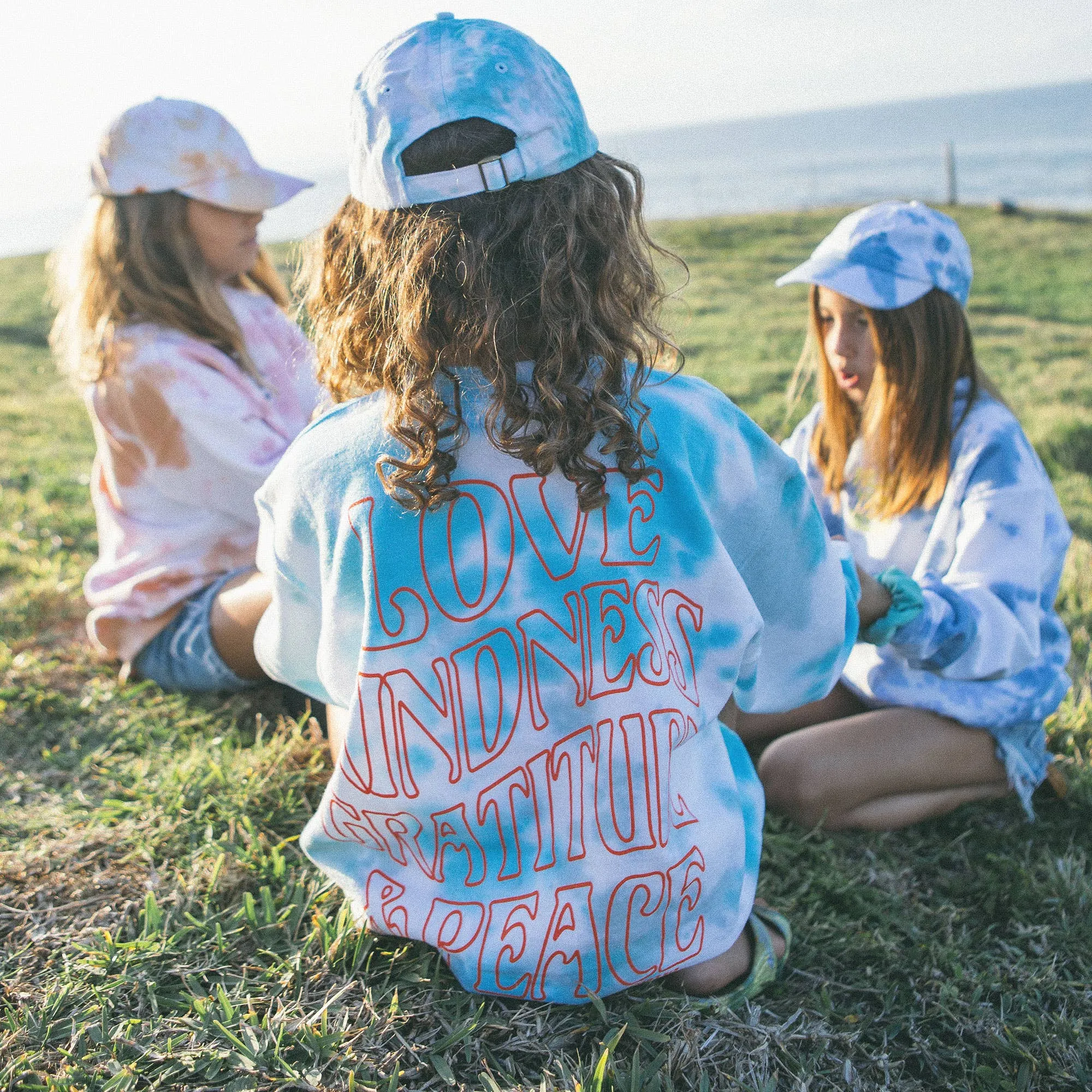 KIDS Love Kindness Tie-Dye Sweatshirt-Unisex