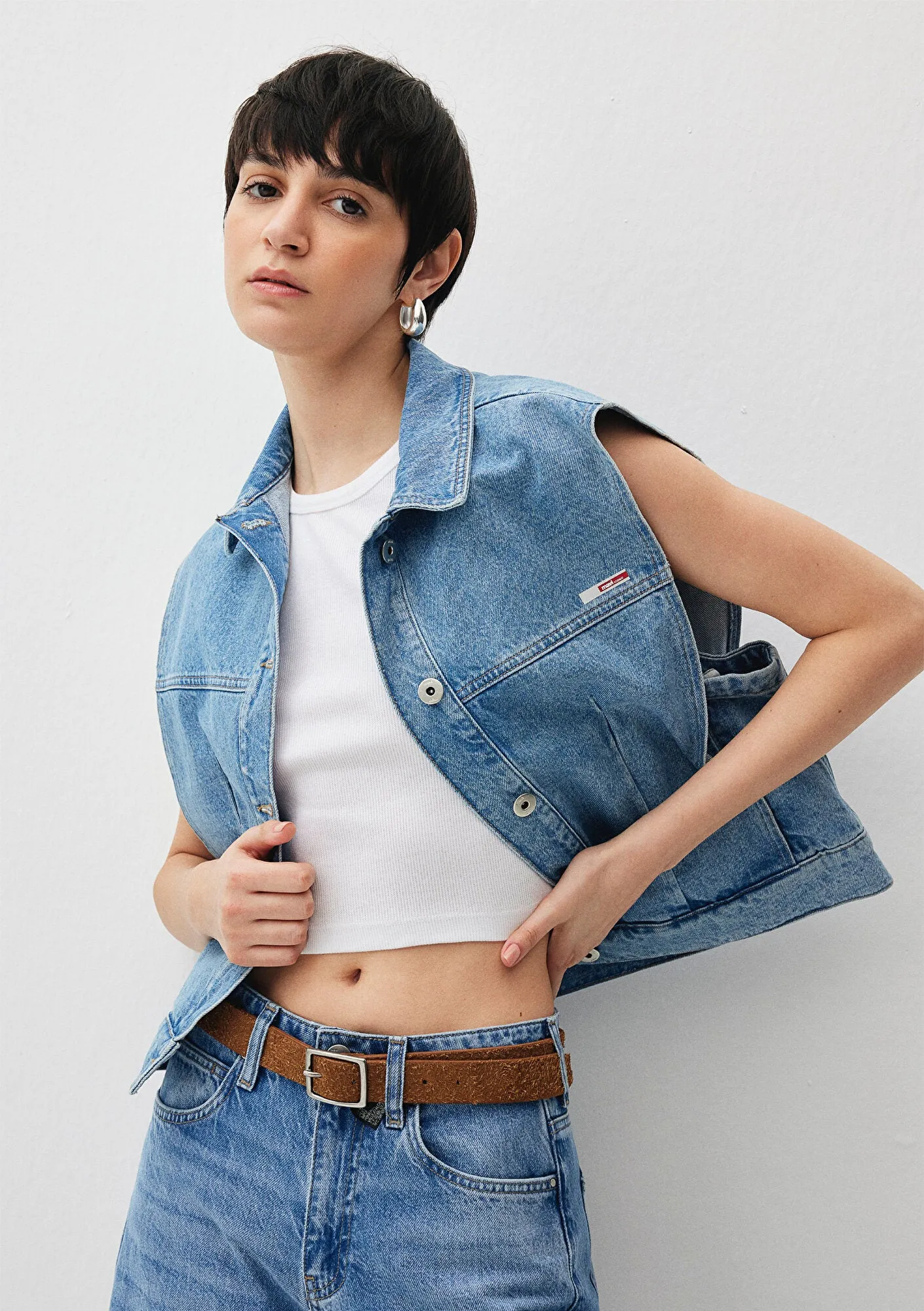 Kita Mid Used Denim Jean Vest