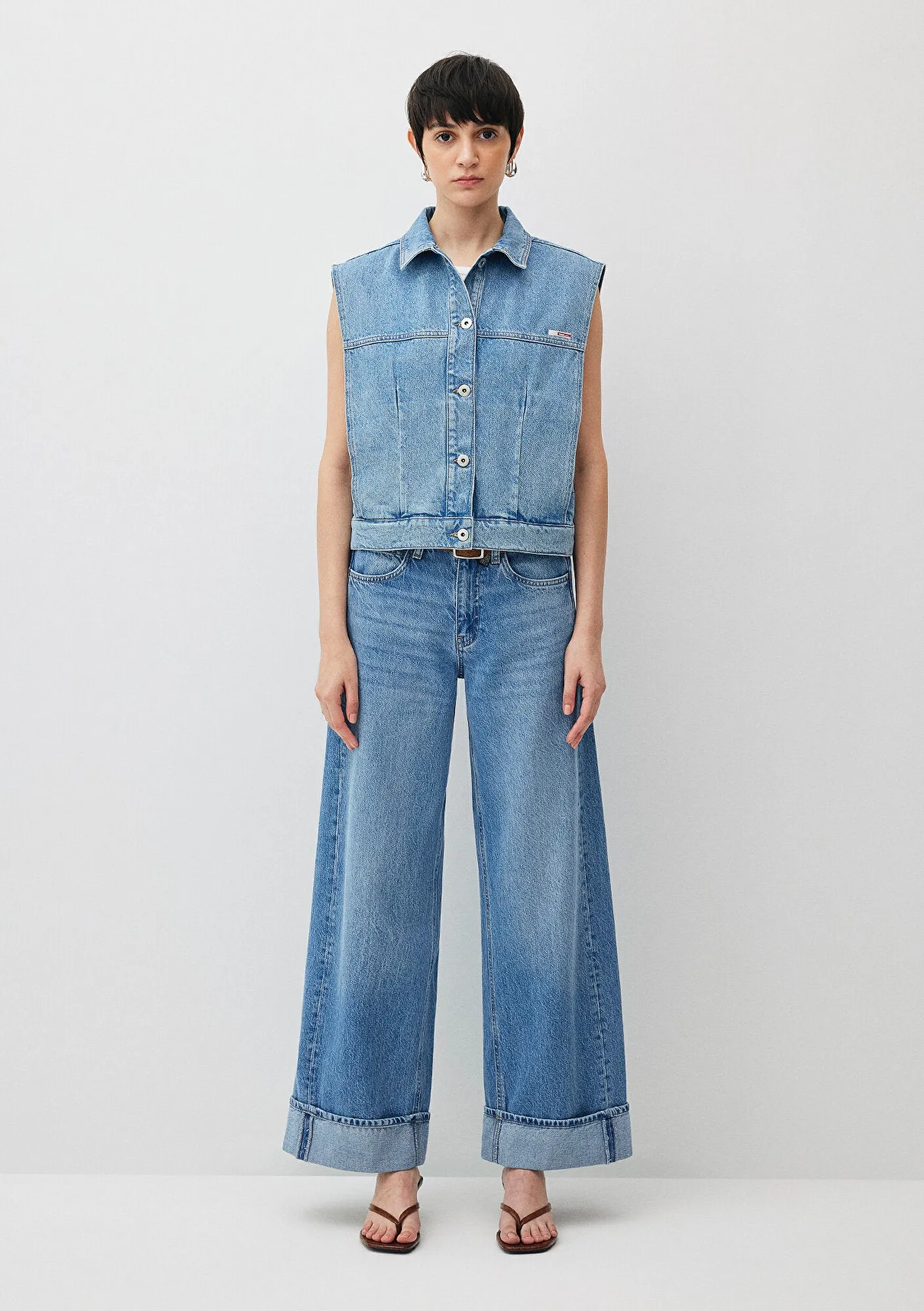 Kita Mid Used Denim Jean Vest