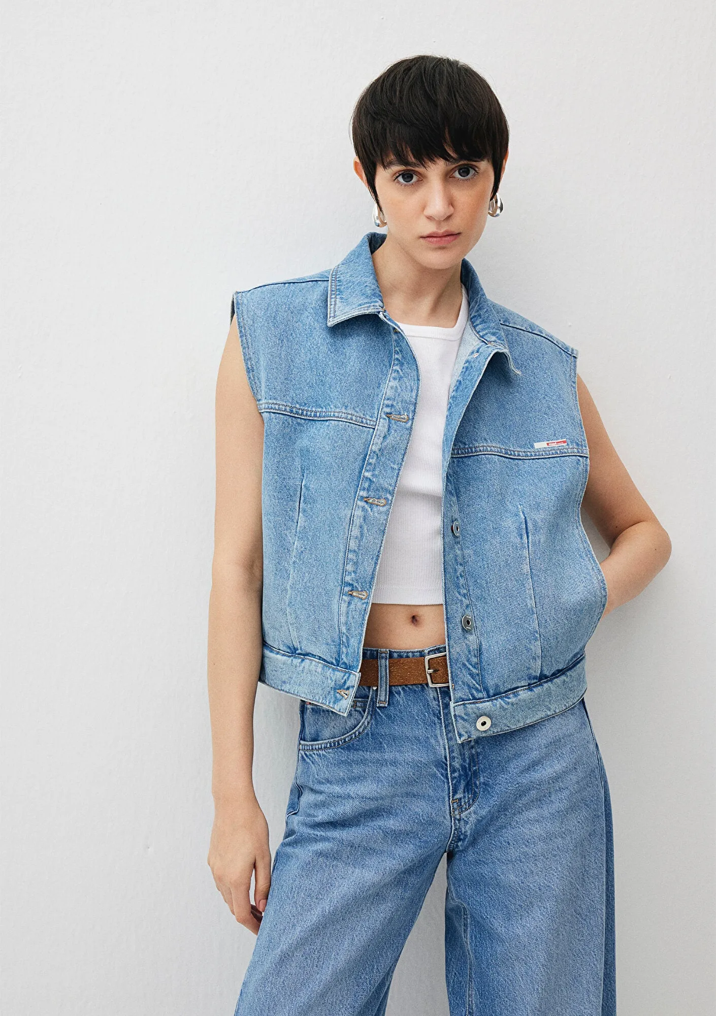 Kita Mid Used Denim Jean Vest