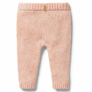 Knitted Legging - Silver Peony Fleck