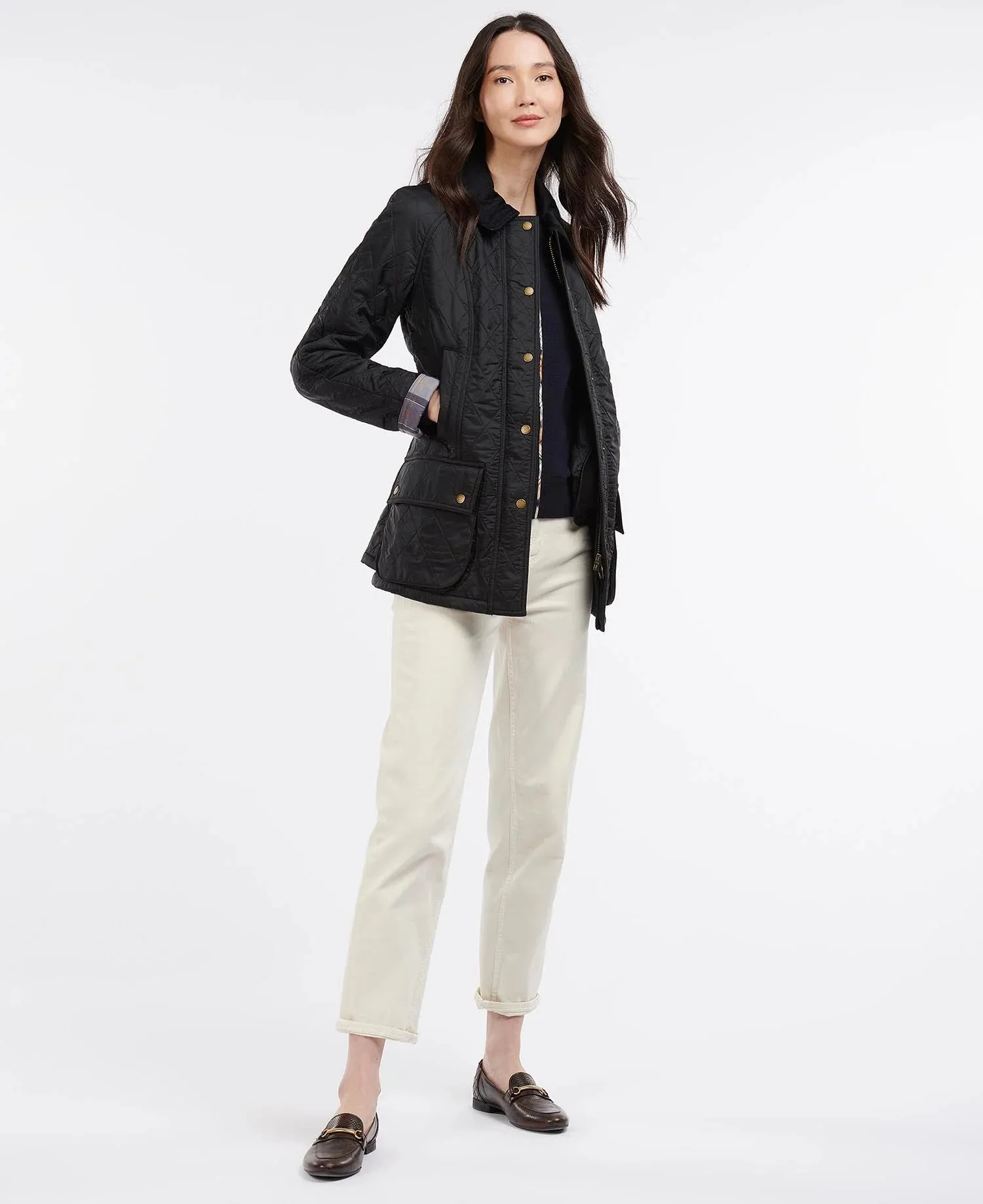 LADIES BARBOUR BEADNELL POLARQUILT JACKET - BLACK