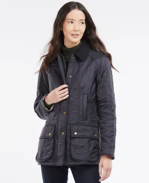 LADIES BARBOUR BEADNELL POLARQUILT JACKET - NAVY