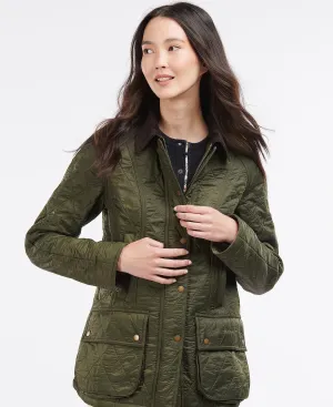 LADIES BARBOUR BEADNELL POLARQUILT JACKET - OLIVE