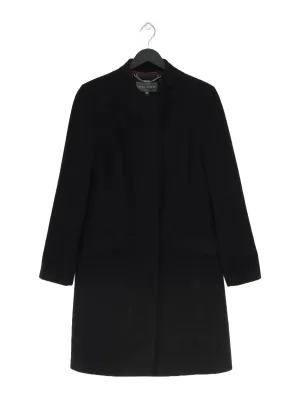 Laura Ashley Women's Coat UK 12 Black Wool with Cashmere, Polyamide, Polyester