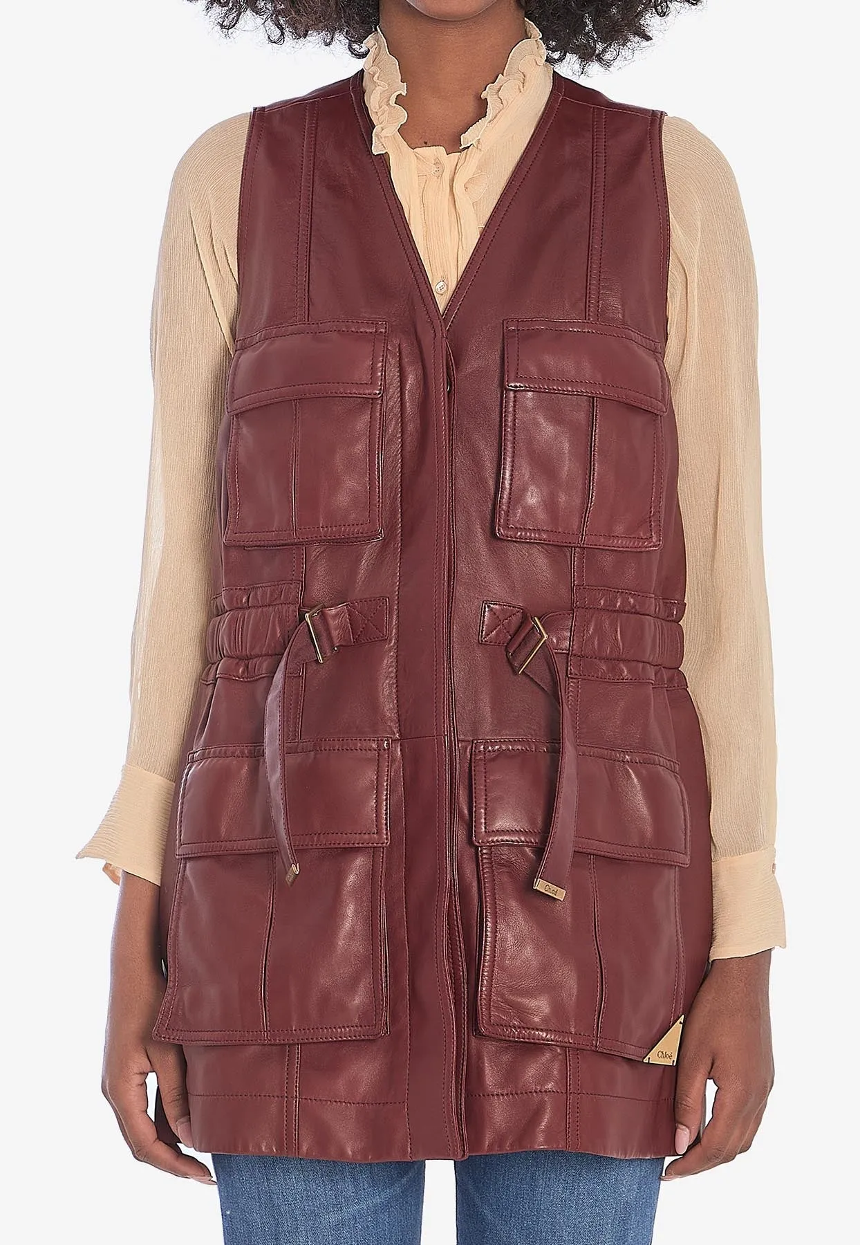 Leather Utility Vest