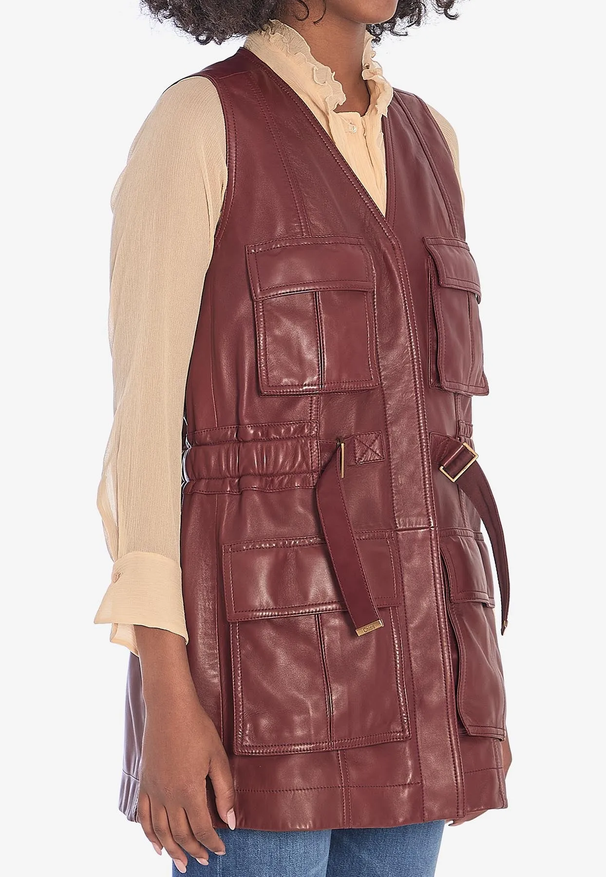 Leather Utility Vest