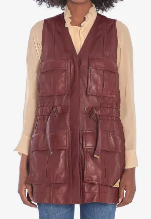 Leather Utility Vest