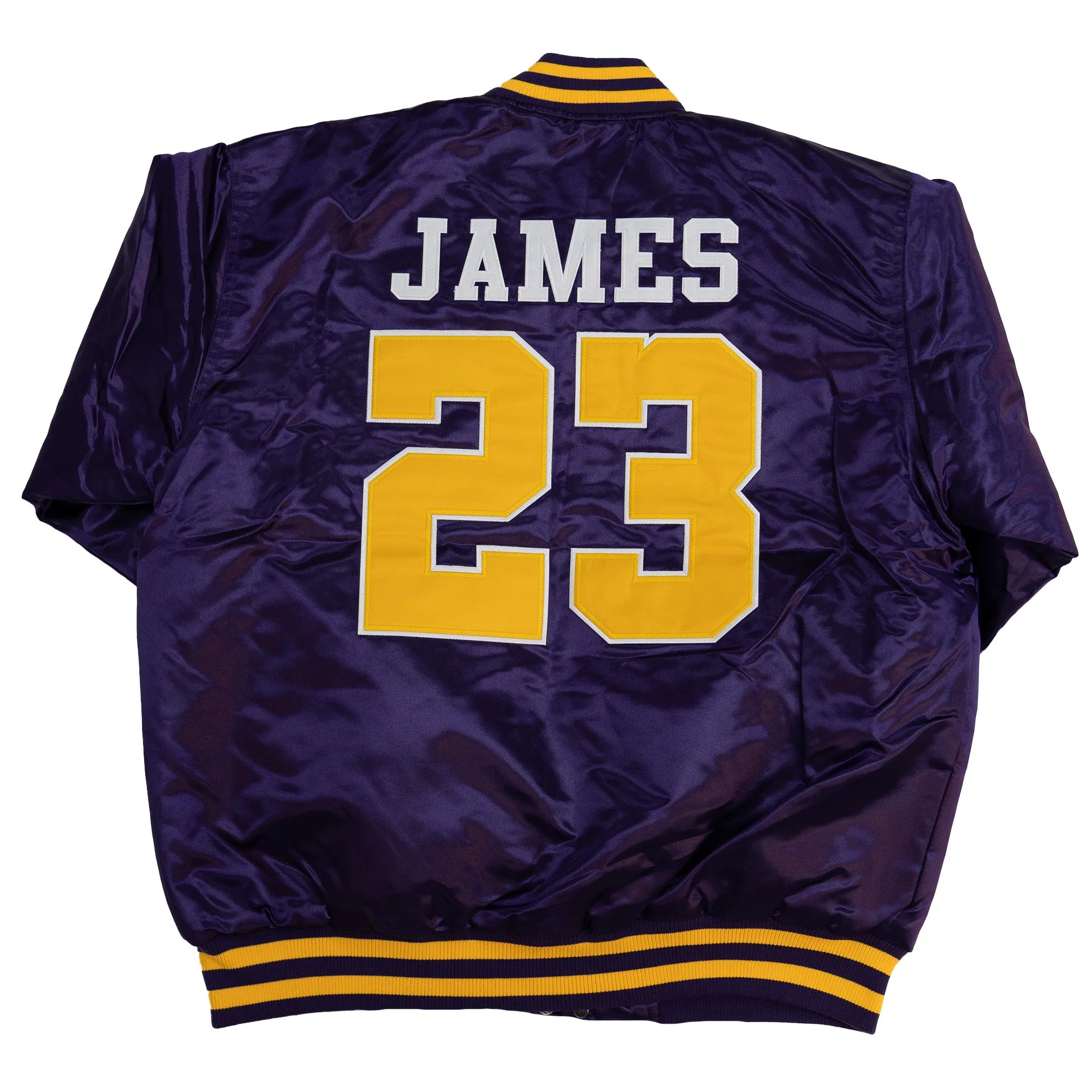 LEBRON CRENSHAW SATIN JACKET (PURPLE/GOLD)