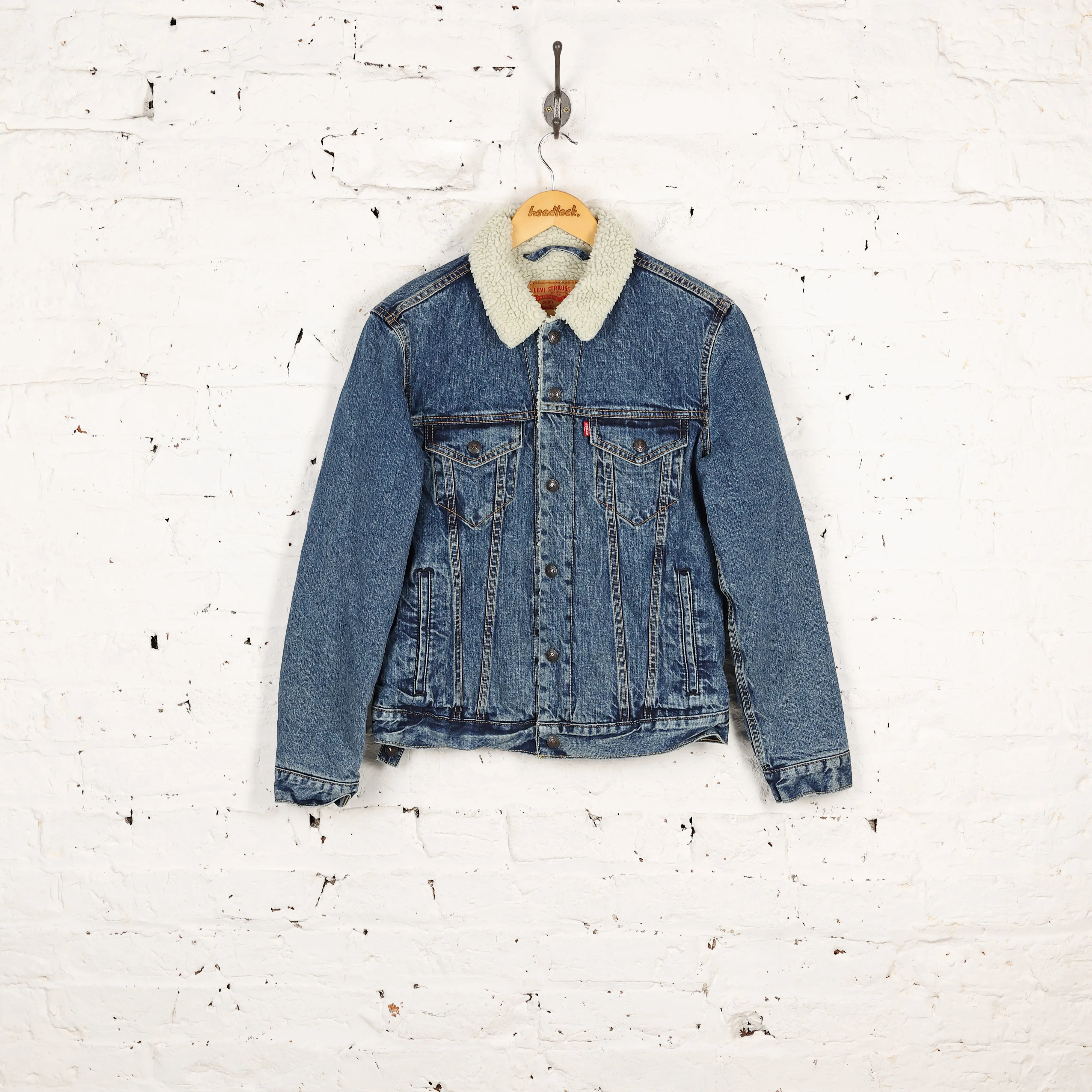Levi's Fleece Lined Winter Denim Jacket - Blue - S