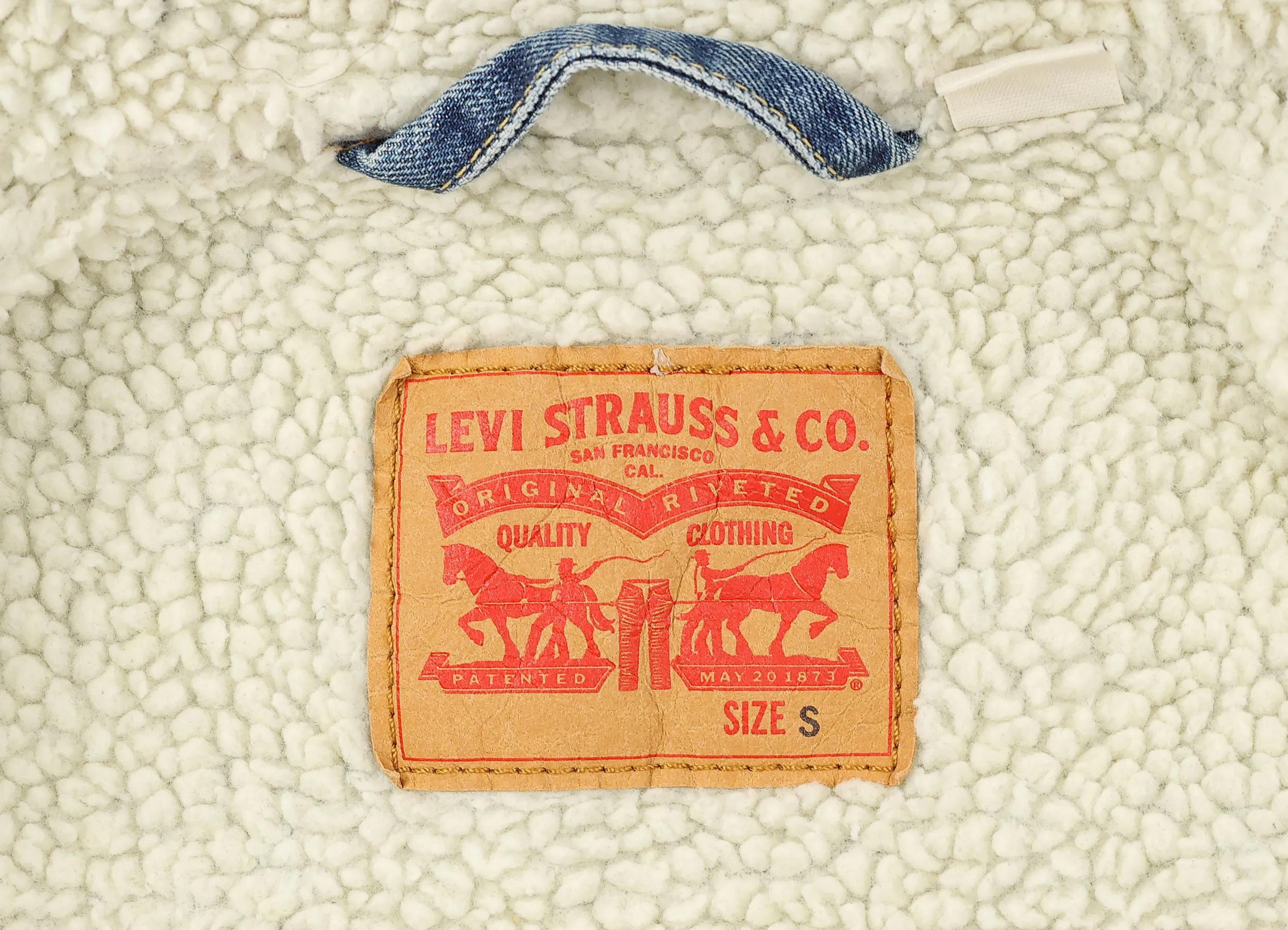 Levi's Fleece Lined Winter Denim Jacket - Blue - S