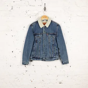 Levi's Fleece Lined Winter Denim Jacket - Blue - S