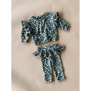 Lily Baby Set | Leopard Faux Cashmere