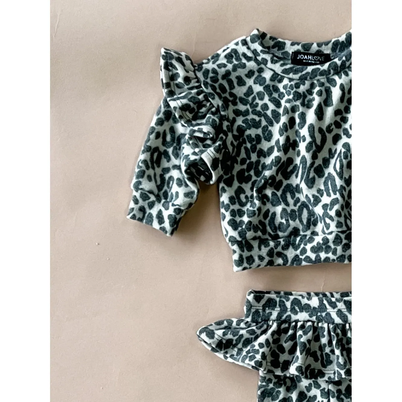 Lily Baby Set | Leopard Faux Cashmere