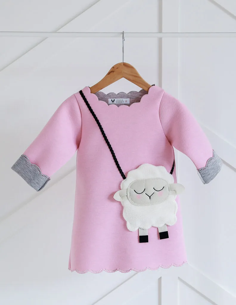 Little Lamb Pocket Dress Pink
