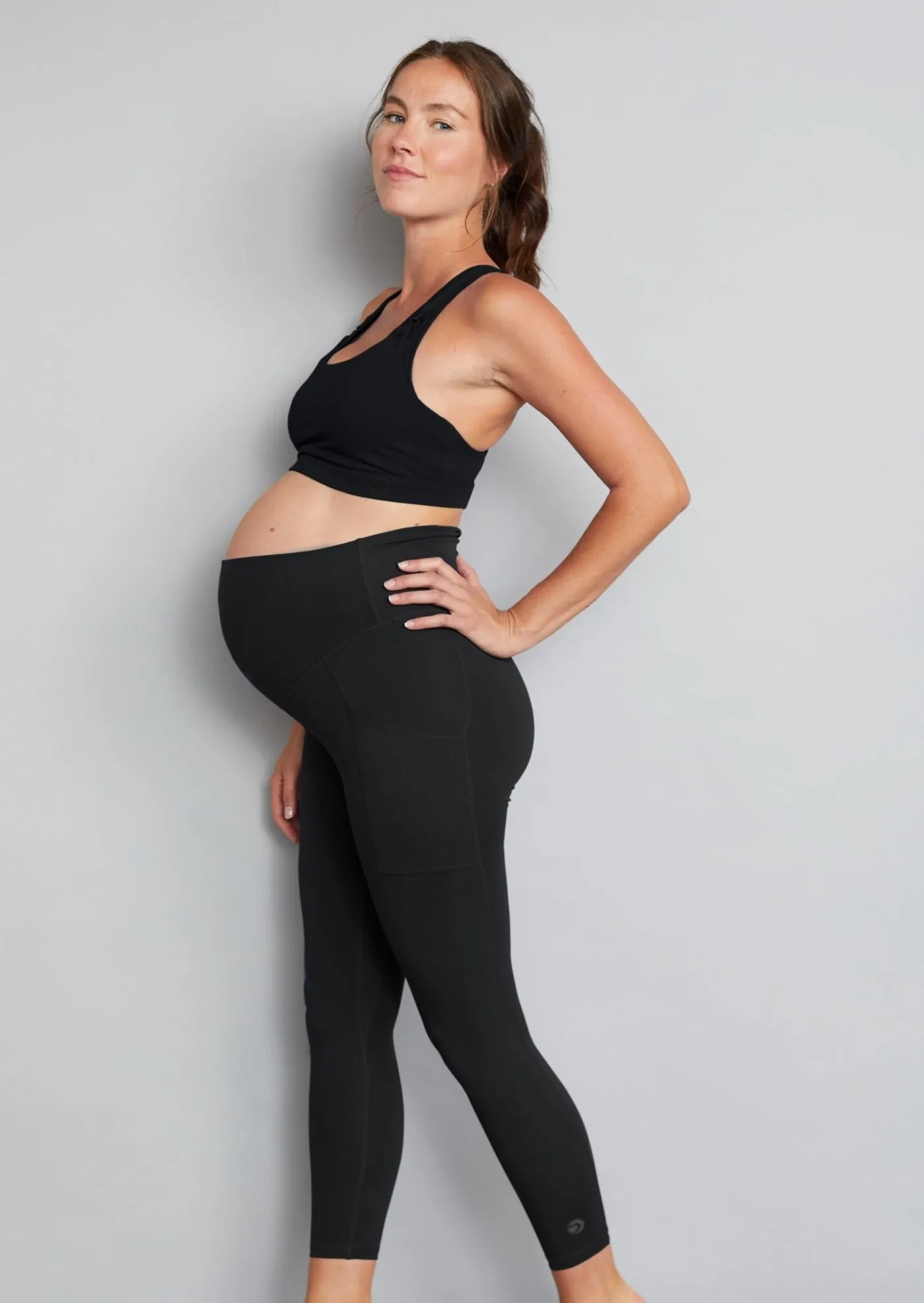 Luxe Maternity & Postnatal Leggings - Soft Black
