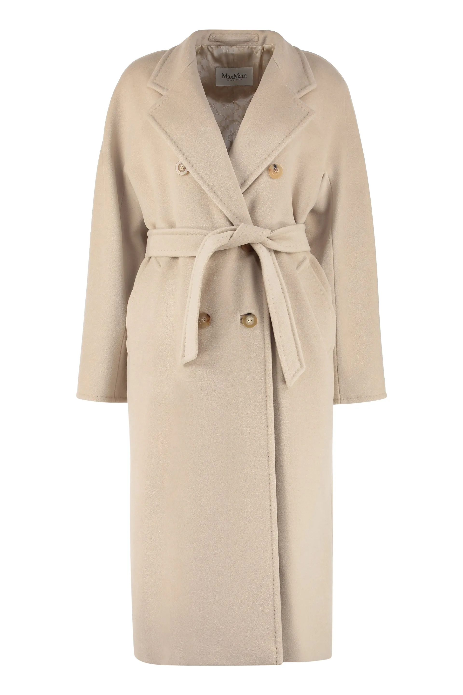 Madame double-breasted virgin wool coat