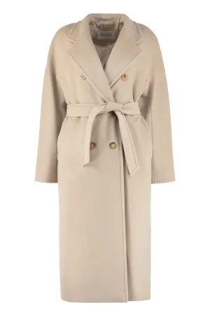 Madame double-breasted virgin wool coat