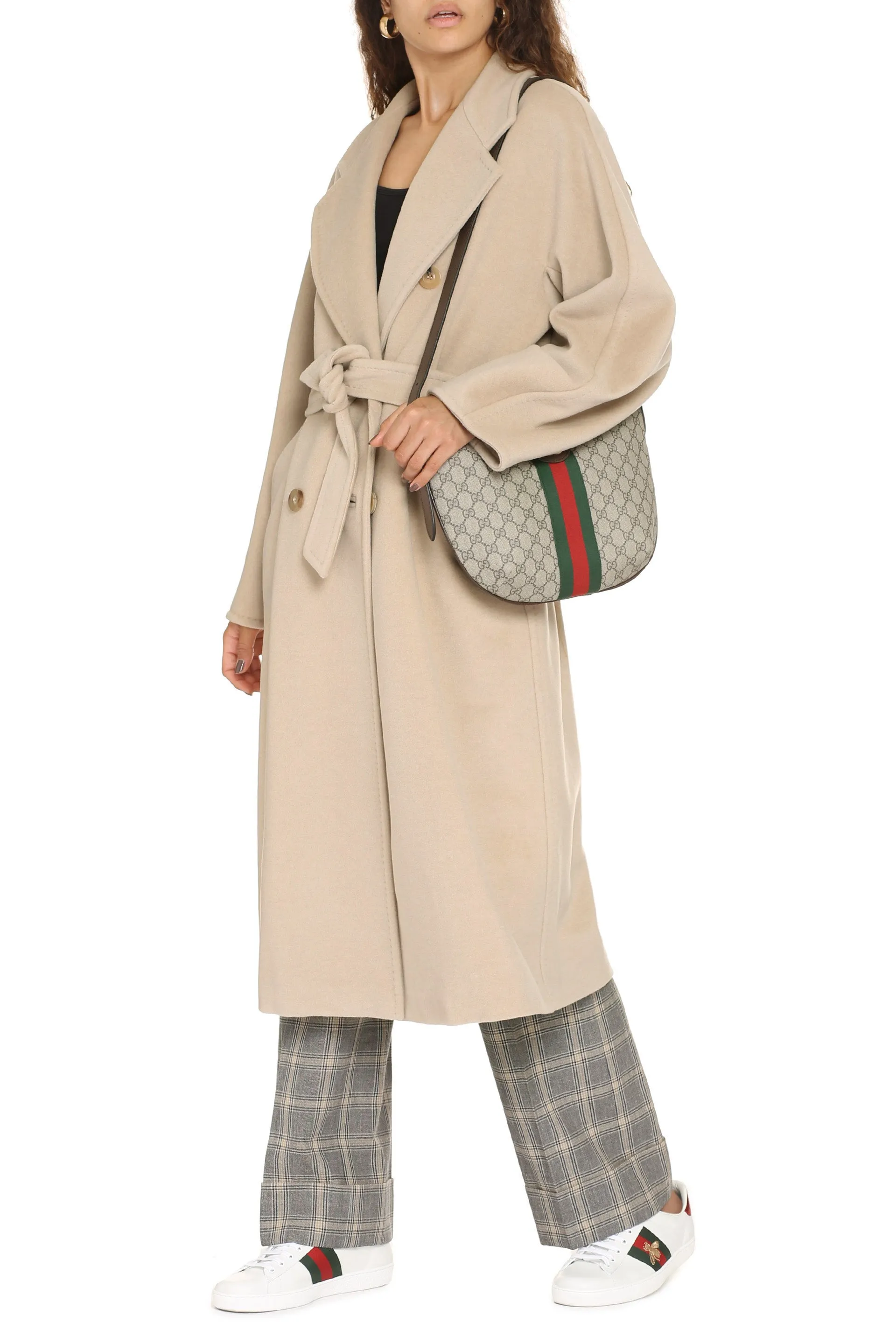 Madame double-breasted virgin wool coat