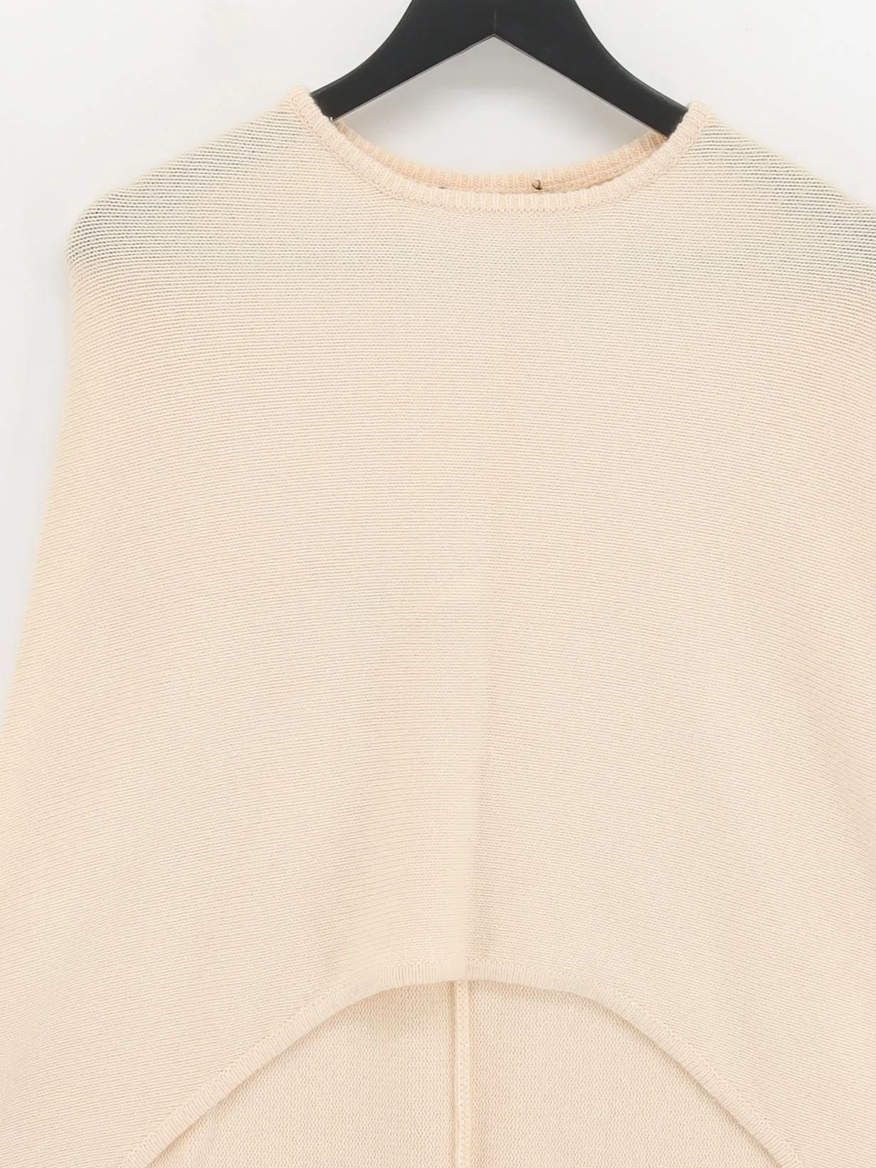 Maje Women's Coat Cream Wool with Cashmere