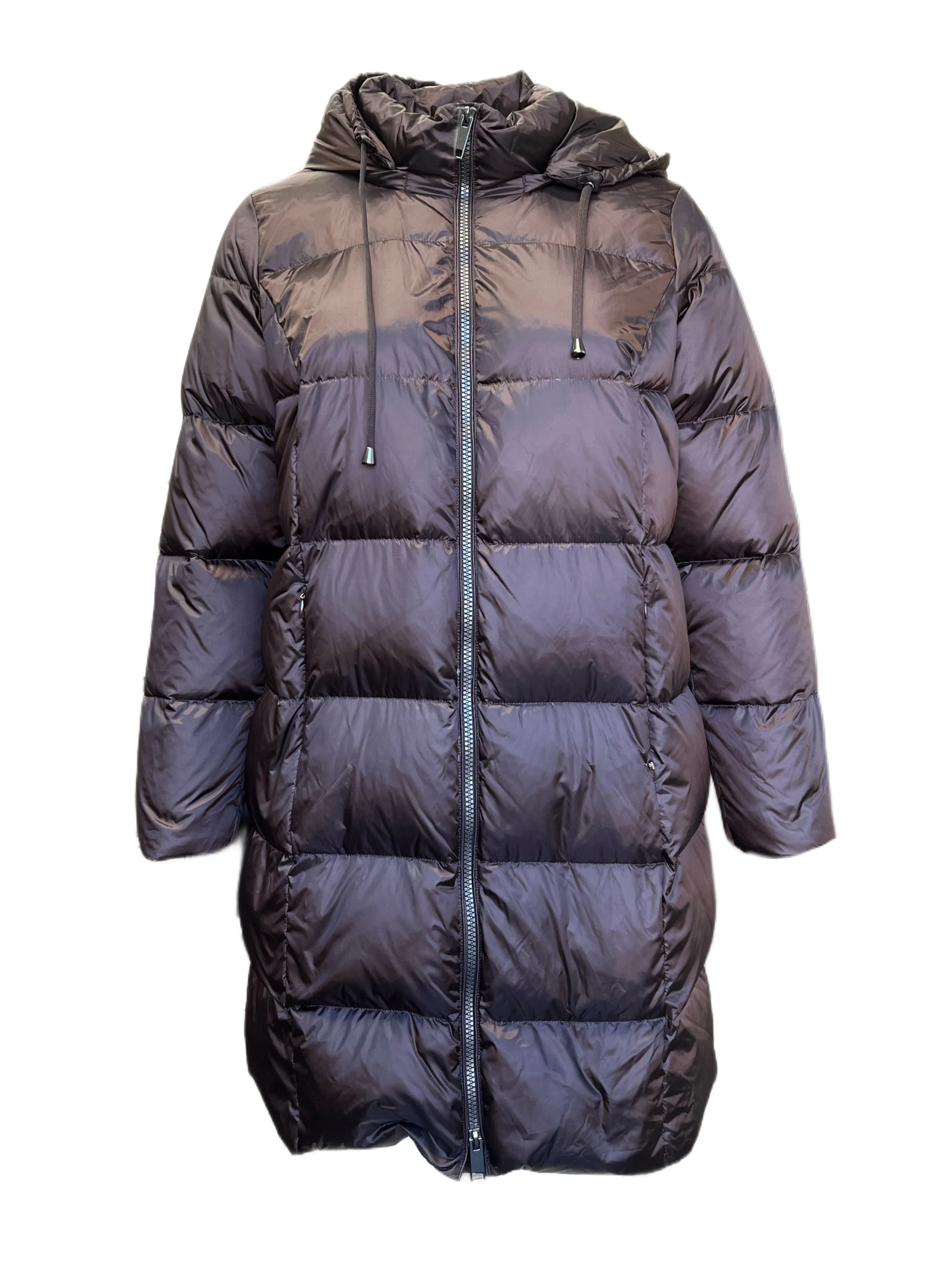 Marina Rinaldi Women's Brown Pallina Quilted Jacket NWT