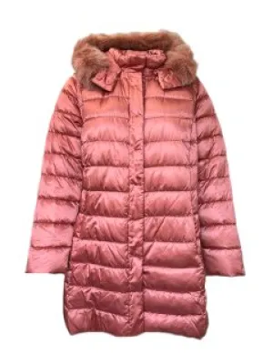 Marina Rinaldi Women's Pink Artico Button Closure Quilted Jacket NWT